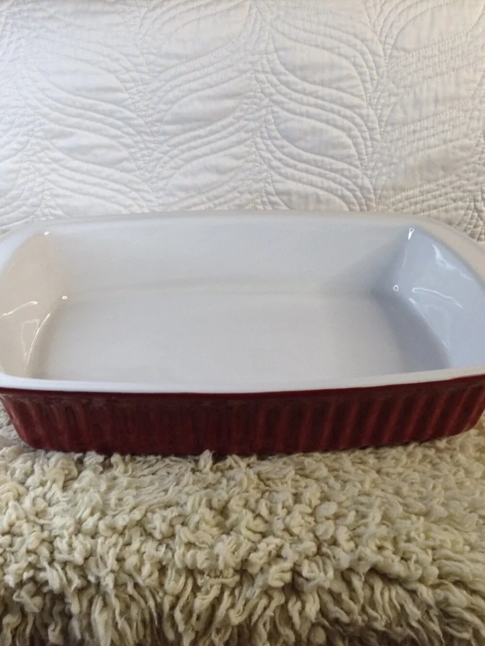 NWOT Bialetti 3 QT Stoneware Casserole/Baking Dish Quality Classic Julia Childs